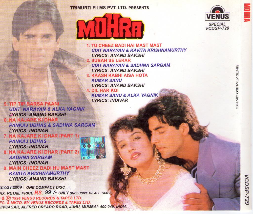 free download mp3 songs of hindi movie mohra